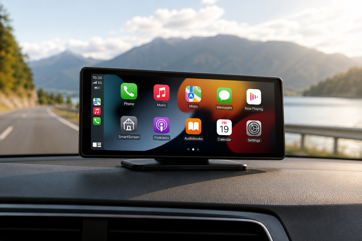 WAGENOVA SmartDrive Pro | Draadloos CarPlay & Android Auto Scherm